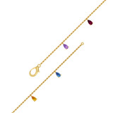Photo of Issa 0 CT. T.W. Natural Sapphire Round Cluster Bracelet 14K Yellow Gold [BC5823Y]