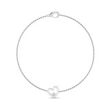 Photo of Amherst 1/25 Carat T.W. Natural Diamond Round Cluster Bracelet 14K White Gold [BC5825W]