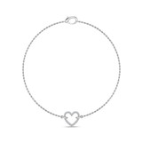 Photo of Anezka 1/7 CT. T.W. Natural Diamond Round Cluster Bracelet 14K White Gold [BC5820W]