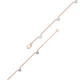 Photo of Seanna 3/4 CT. T.W. Anklet 10K Rose Gold [AN5819R]
