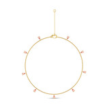 Photo of Lisbet 0 CT. T.W. Anklet 10K Yellow Gold [AN5822Y]
