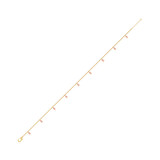 Photo of Lisbet 0 CT. T.W. Anklet 14K Yellow Gold [AN5822Y]
