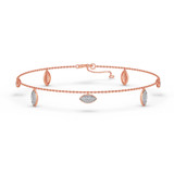 Photo of Deanna 3/8 Carat T.W. Anklet 10K Rose Gold [AN5834R]
