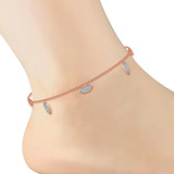 Photo of Deanna 3/8 Carat T.W. Anklet 10K Rose Gold [AN5834R]