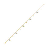 Photo of Anessa 7/8 CT. T.W. Anklet 10K Yellow Gold [AN5828Y]