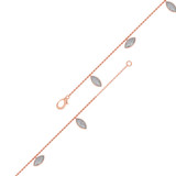Photo of Deanna 3/8 Carat T.W. Anklet 14K Rose Gold [AN5834R]