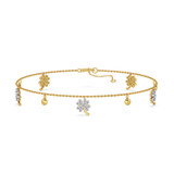 Photo of Anessa 7/8 CT. T.W. Anklet 14K Yellow Gold [AN5828Y]