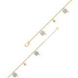 Photo of Anessa 7/8 CT. T.W. Anklet 14K Yellow Gold [AN5828Y]