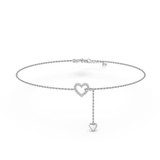 Photo of Cully 1/10 Carat T.W. Anklet 10K White Gold [AN5832W]