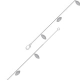 Photo of Deanna 3/8 Carat T.W. Anklet 10K White Gold [AN5834W]