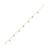 Photo of Deanna 3/8 Carat T.W. Anklet 10K Yellow Gold [AN5834Y]