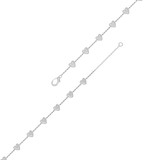Photo of Amory 0 Carat T.W. Anklet 10K White Gold [AN5827W]