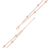 Photo of Chelsee 3/8 Carat T.W. Anklet 10K Rose Gold [AN5831R]