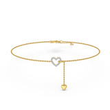 Photo of Cully 1/10 CT. T.W. Anklet 14K Yellow Gold [AN5832Y]