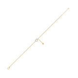 Photo of Cully 1/10 CT. T.W. Anklet 14K Yellow Gold [AN5832Y]