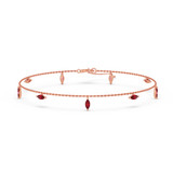Photo of Davida 0 Carat T.W. Anklet 14K Rose Gold [AN5833R]