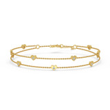 Photo of Chelsee 3/8 Carat T.W. Anklet 10K Yellow Gold [AN5831Y]