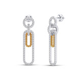 Photo of Nisha 3/4 Carat T.W. Diamond Earring 10K White Gold [CE5806W]