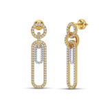 Photo of Nisha 3/4 Carat T.W. Diamond Earring 10K Yellow Gold [CE5806Y]