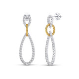Photo of Yana 1 Carat T.W. Diamond Earring 14K White Gold [CE5810W]