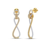 Photo of Sabine 1/2 CT. T.W. Diamond Earring 14K Yellow Gold [CE5807Y]