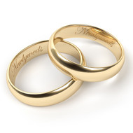 Wedding bands with burgess deals name engraved in it