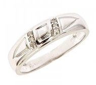1/15 Carat T.W. Diamond Men's Wedding Ring 14K White Gold - BT176W - Product Review