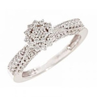 A Diamond Cluster Engagement Ring Like the Stars