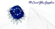 118 Carat Blue Sapphire up for Auction