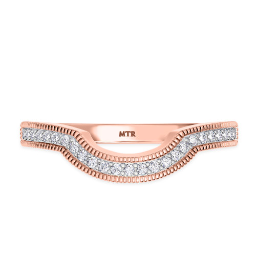 Photo of Kassia 1/8 ct tw. Diamond Ladies Band 14K Rose Gold [BT1002RL]