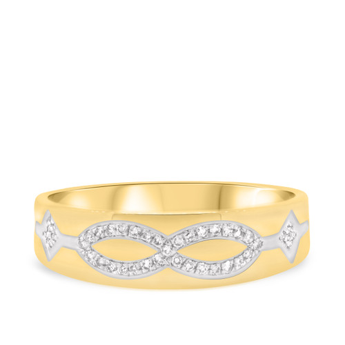 Photo of Luca 1/8 ct tw. Mens Band 14K Yellow Gold [BT247YM]