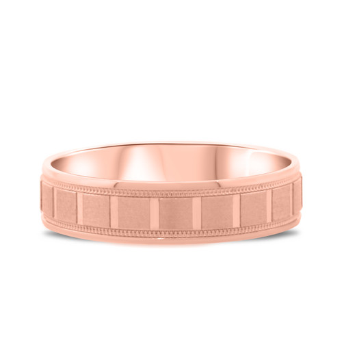 Photo of Liam Mens Band 10K Rose Gold [BT331RM]