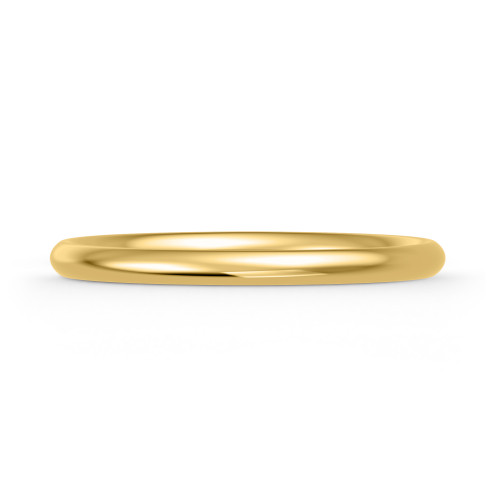 Photo of Hudson Comfort Fit-2mm 0 ct tw. No Gemstone Ladies Band 14K Yellow Gold [BT347YL]