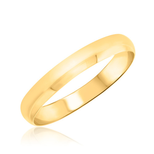 Photo of Hudson Comfort Fit-4mm Ladies Band 10K Yellow Gold [BT349YL]