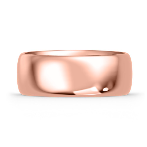Photo of Hudson-8mm Traditional Mens Wedding Band 14K Rose Gold. [BT346RM]