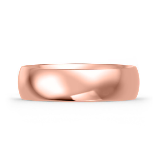Photo of Hudson Comfort Fit-6mm Traditional Mens Wedding Band 14K Rose Gold. [BT351RM]