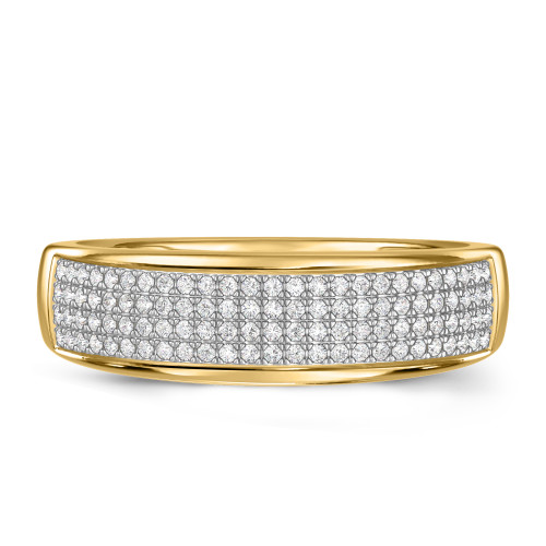 Photo of Collins 3/8 ct tw. Diamond Mens Band 14K Yellow Gold [BT419YM]