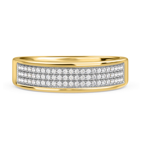 Photo of Jia 1/6 ct tw. Ladies Band 10K Yellow Gold [BT422YL]
