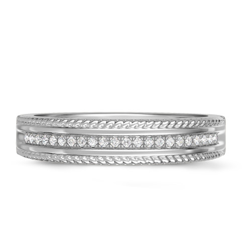 Photo of Zuri 1/10 ct tw. Diamond Ladies Band 10K White Gold [BT424WL]