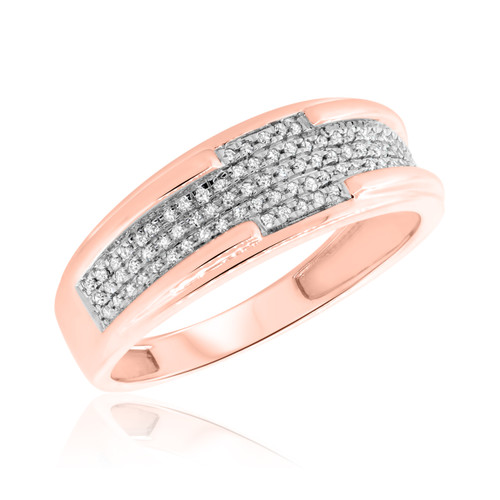 Photo of Affy 1/3 ct tw. Diamond Ladies Band 14K Rose Gold [BT426RL]