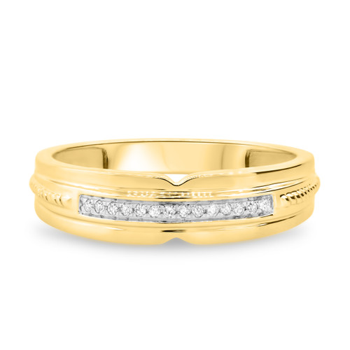 Photo of Harmonee 1/20 ct tw. Diamond Ladies Band 10K Yellow Gold [BT428YL]