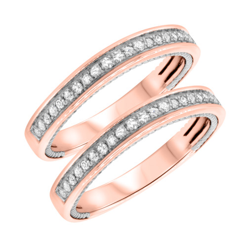 Photo of Forever 2/3 ct tw. Same Sex Ladies Band Set 14K Rose Gold [WL448R]