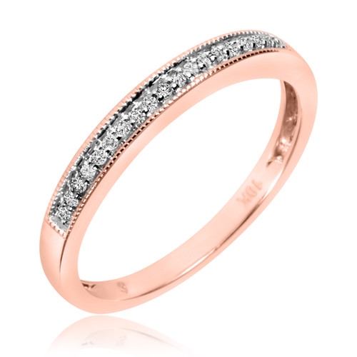 Photo of Princess Oshun 1/1Ladies Band 10K Rose Gold [BT529RL]