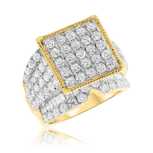 Photo of Chanler 4 ct tw. Princess Diamond Engagement Ring 10K Yellow Gold [BT412YE-C000]