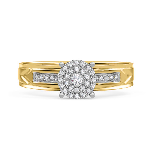 Photo of Gracie 1/5 ct tw. Round Diamond Engagement Ring 10K Yellow Gold [BT414YE-C037]