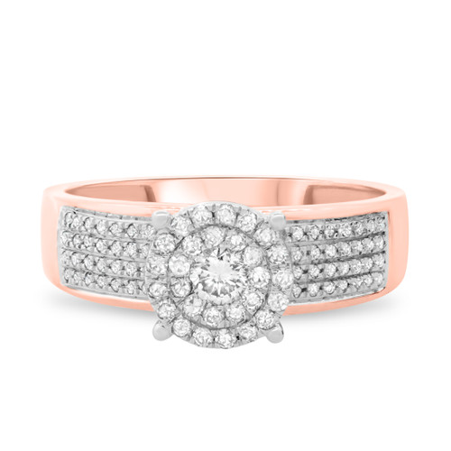 Photo of Collins 1/2 ct tw. Round Diamond Engagement Ring 10K Rose Gold [BT419RE-C036]