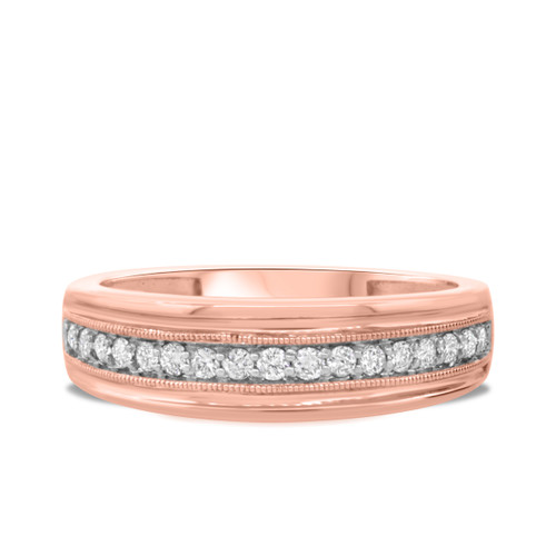 Photo of Janette 1/3 ct tw. Mens Band 10K Rose Gold [BT690RM]