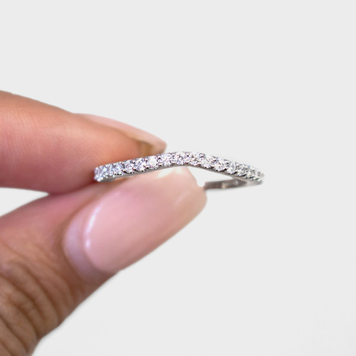 Photo of Louise 1/4 ct tw. Diamond Ladies Band 14K White Gold [BT635WL]