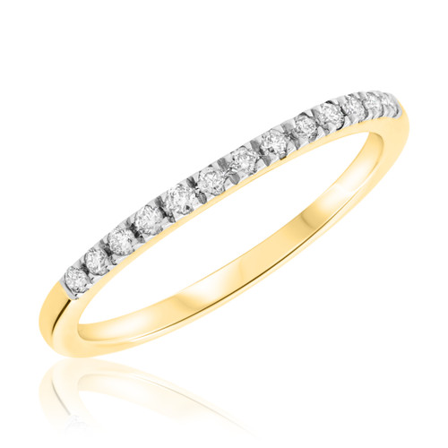 Photo of Helena 1/6 ct tw. Ladies Band 10K Yellow Gold [BT636YL]