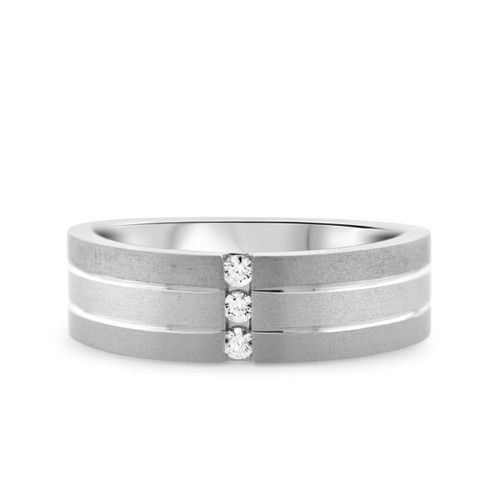 Photo of Jaxson 1/1Ladies Band 10K White Gold [BT659WL]